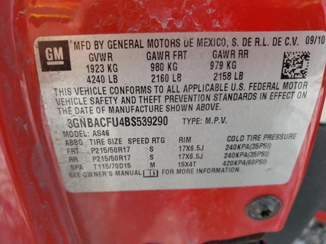2011 CHEVROLET HHR LT - 3GNBACFU4BS539290