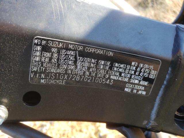 2016 SUZUKI GSX1300 RA JS1GX72B7G2100543