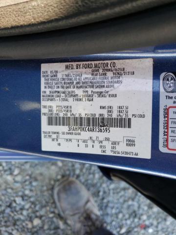 2010 FORD FUSION SPO - 3FAHP0KC4AR136595