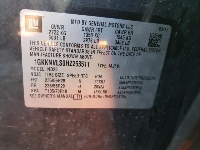 2017 GMC ACADIA ALL 1GKKNVLS0HZ263511