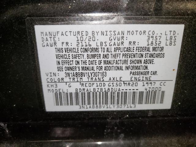 3N1AB8BV1LY307163 Nissan Sentra S 2020. Фото: 9