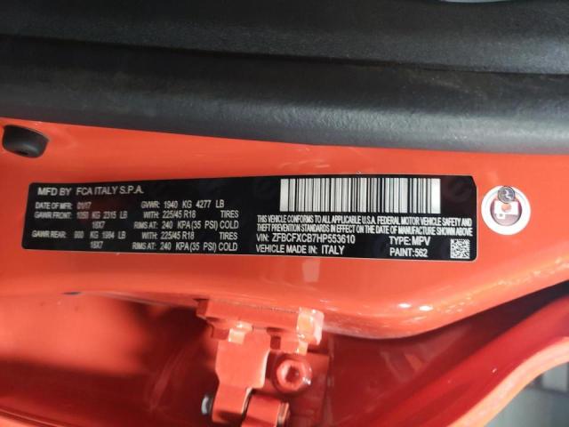 2017 FIAT 500X TREKK ZFBCFXCB7HP553610