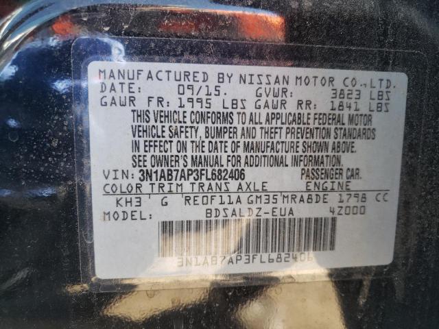 2015 NISSAN SENTRA S 3N1AB7AP3FL682406