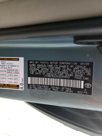 JTNBK3EK6A3049892 Toyota Camry Se 2010. Фото: 9