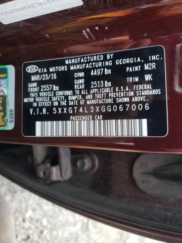 5XXGT4L3XGG067006 Kia Optima Lx 2016. Фото: 9