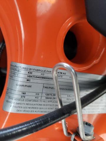 2021 KTM 890 DUKE R VBKTU9400MM806059