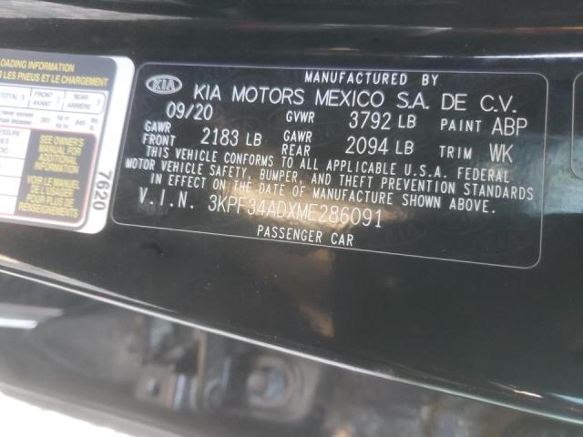 2021 KIA FORTE GT L - 3KPF34ADXME286091