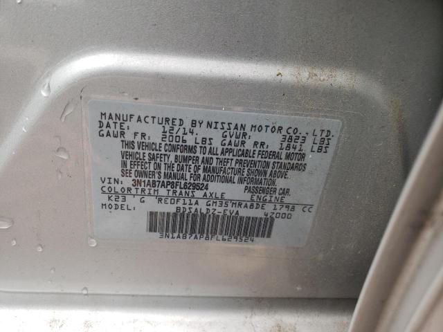 2015 NISSAN SENTRA S 3N1AB7AP8FL629524