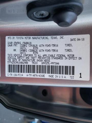 2018 TOYOTA TACOMA DOU - 5TFAZ5CN9JX062908