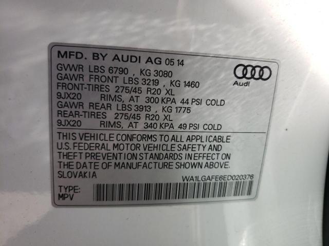 2014 AUDI Q7 PREMIUM - WA1LGAFE6ED020376