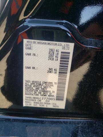 2020 NISSAN ALTIMA S 1N4BL4BVXLC277005