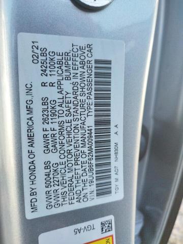 2021 ACURA TLX ADVANC 19UUB6F62MA009441