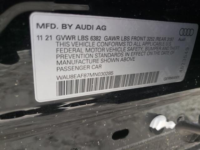 2021 AUDI A8 L WAU8EAF87MN030285
