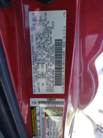 2012 TOYOTA TACOMA ACC - 5TFTX4CN6CX018506