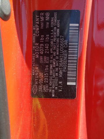 2020 HYUNDAI VELOSTER N KMHT36AH1LU006667