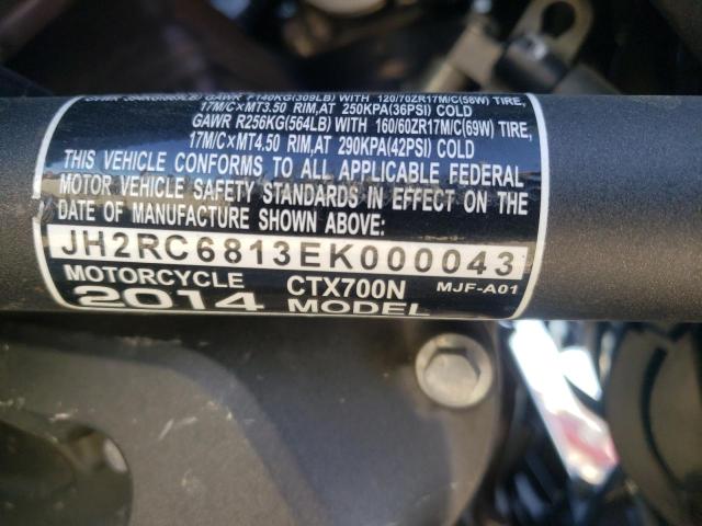 2014 HONDA CTX700 N JH2RC6813EK000043