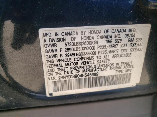 ACURA EL 2004 GRAY Photo 10