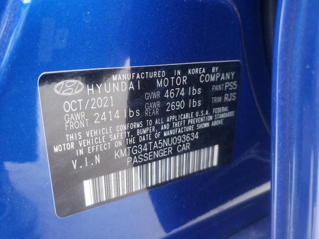 2022 GENESIS G70 BASE KMTG34TA5NU093634