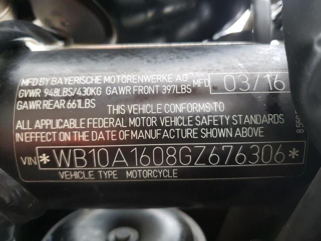 2016 BMW R NINE T WB10A1608GZ676306