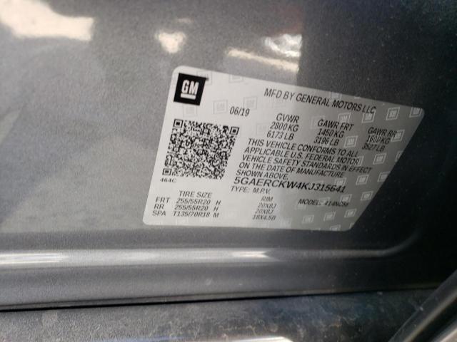2019 BUICK ENCLAVE PR 5GAERCKW4KJ315641