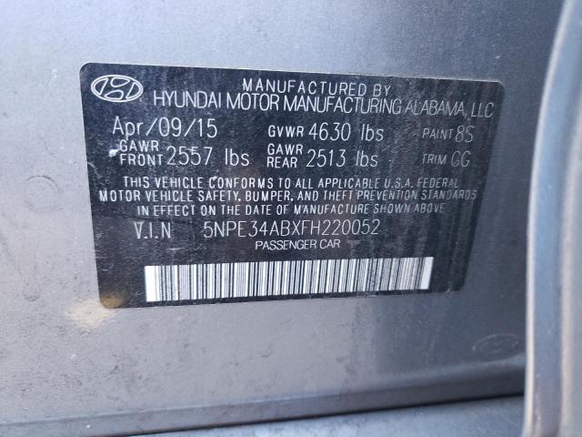 2015 HYUNDAI SONATA SPO 5NPE34ABXFH220052