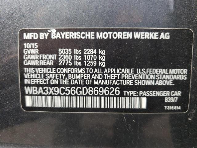 2016 BMW 335 XIGT WBA3X9C56GD869626