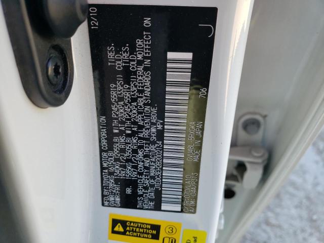 2011 TOYOTA HIGHLANDER - JTEDC3EH2B2002134