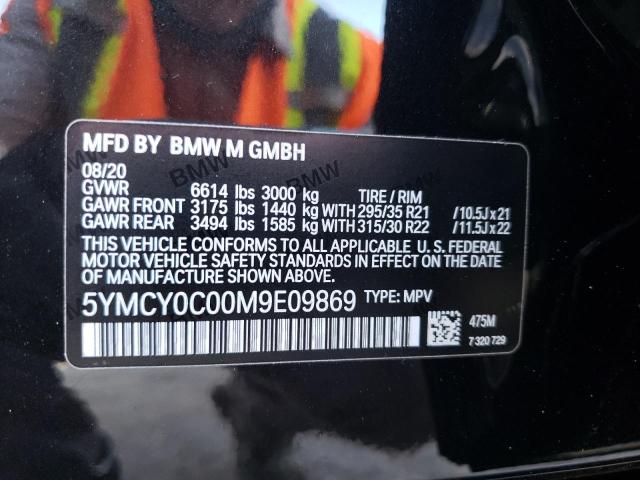 2021 BMW X6 M 5YMCY0C00M9E09869
