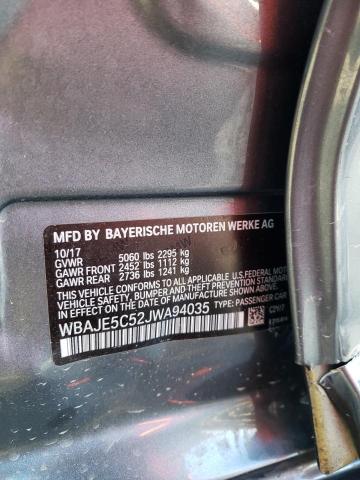 2018 BMW 540 I WBAJE5C52JWA94035