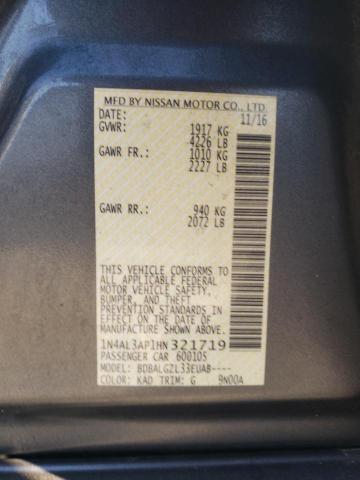 2017 NISSAN ALTIMA 2.5 1N4AL3AP1HN321719