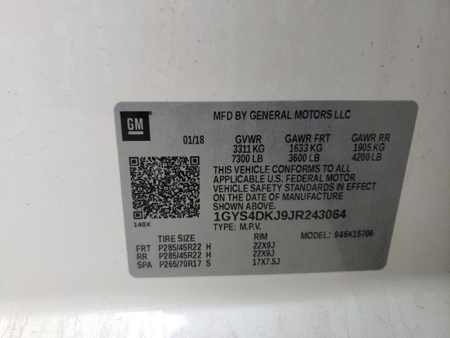 2018 CADILLAC ESCALADE P - 1GYS4DKJ9JR243064