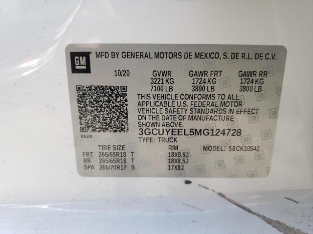 3GCUYEEL5MG124728 Chevrolet Silverado 2021. Фото: 9