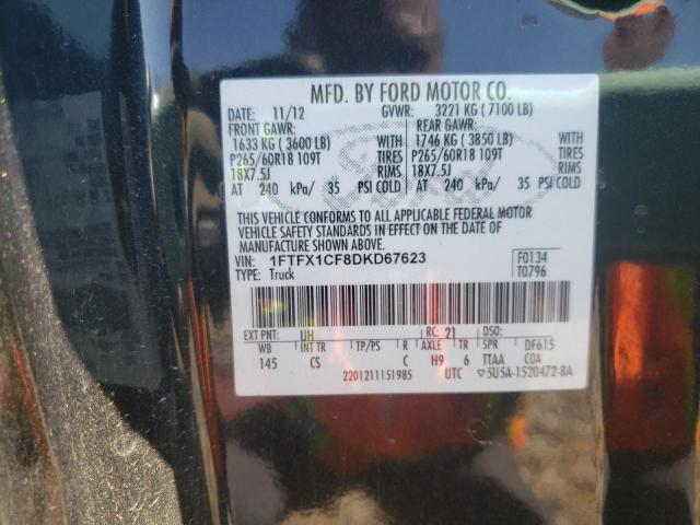 1FTFX1CF8DKD67623 Ford F150 Super 2013. Фото: 9