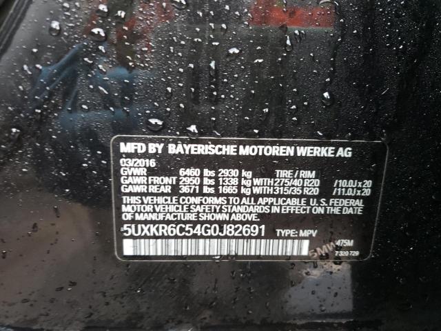 5UXKR6C54G0J82691 Bmw X5 Xdrive5 2016. Фото: 9
