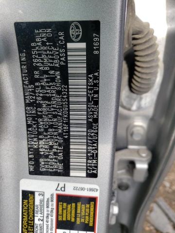 2016 TOYOTA CAMRY SE A 4T1BF1FK0GU554322