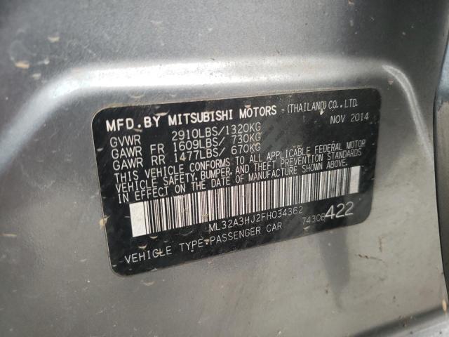 2015 MITSUBISHI MIRAGE DE ML32A3HJ2FH034362