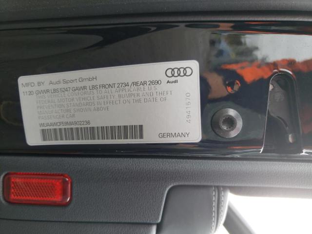 2021 AUDI RS5 WUAAWCF59MA902236