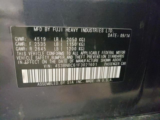 4S3BNBC61F3021601 Subaru Legacy 2.5 2015. Фото: 9