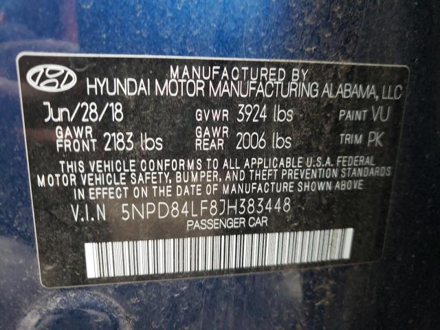5NPD84LF8JH383448 Hyundai Elantra Se 2018. Фото: 9