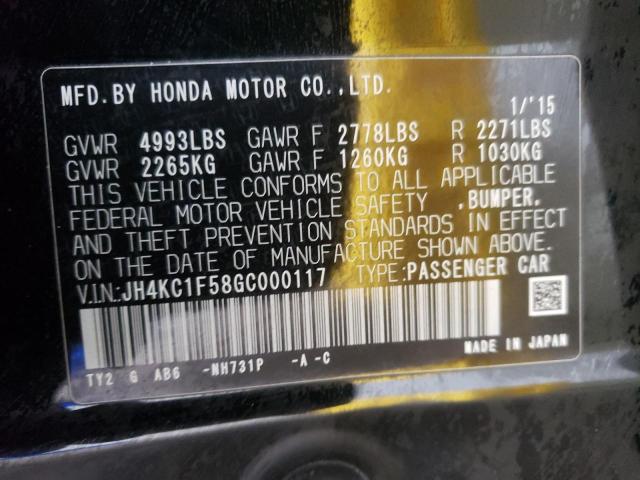 2016 ACURA RLX TECH JH4KC1F58GC000117