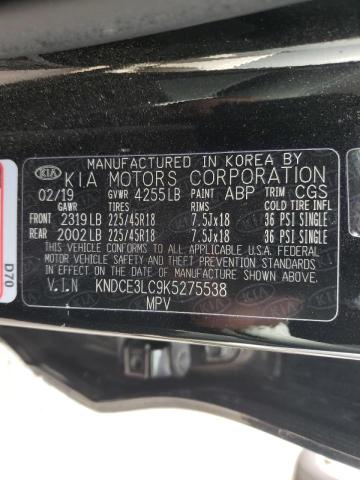 2019 KIA NIRO TOURI KNDCE3LC9K5275538