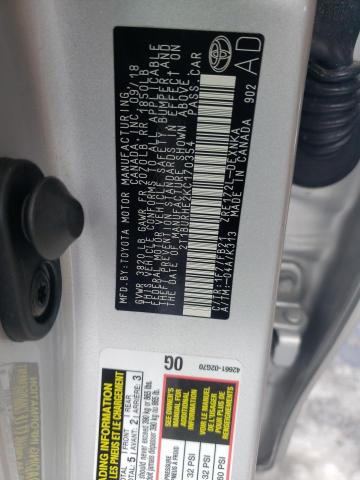 2019 TOYOTA COROLLA L - 2T1BURHE2KC170354