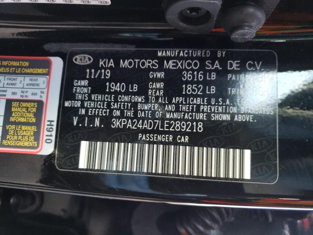 3KPA24AD7LE289218 | 2020 KIA RIO LX