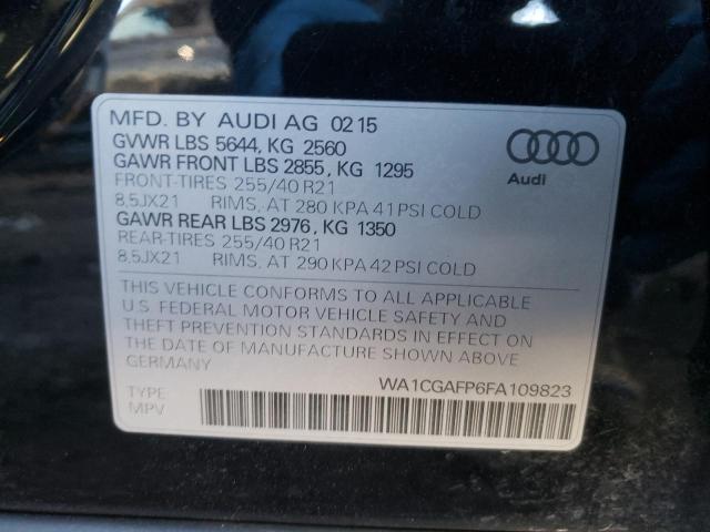 2015 AUDI SQ5 PREMIU WA1CGAFP6FA109823