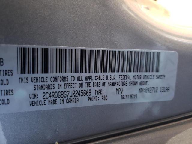 2C4RDGBG7JR245609 Dodge Grand Cara 2018. Фото: 9