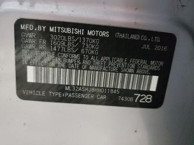 2017 MITSUBISHI MIRAGE GT ML32A5HJ8HH011845