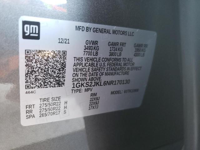 2022 GMC YUKON XL 1GKS2JKL6NR170130