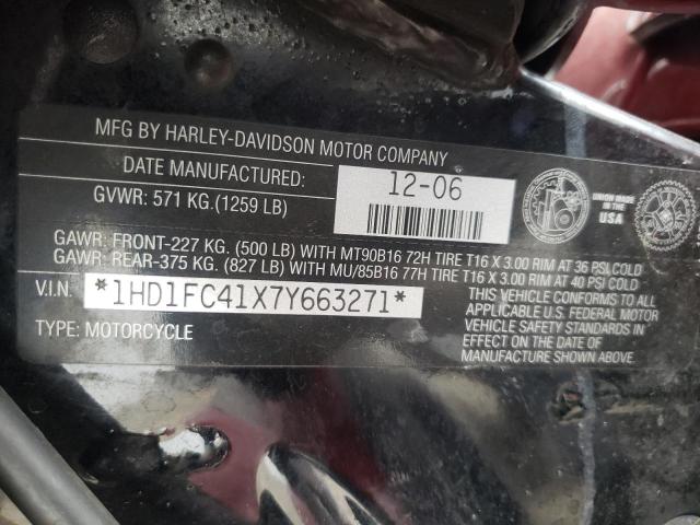 2007 HARLEY-DAVIDSON FLHTCUI 1HD1FC41X7Y663271