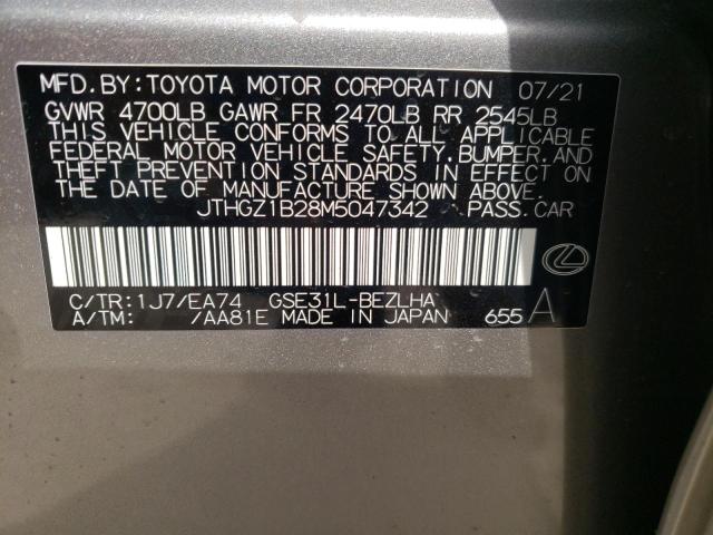 2021 LEXUS IS 350 F-S JTHGZ1B28M5047342