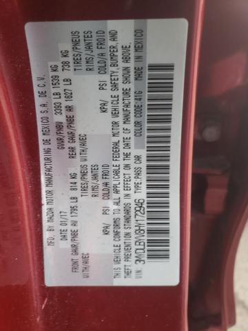 2017 TOYOTA YARIS IA 3MYDLBYV8HY172946